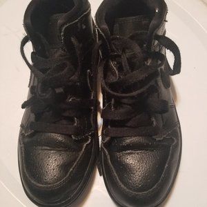 Boys Black Air Jordan Mid Nike Shoes